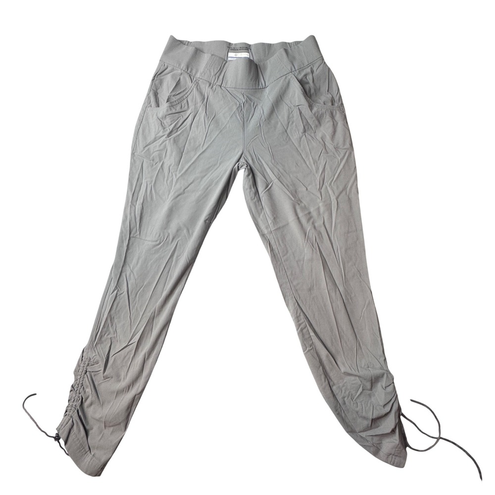 Columbia‎ Pants Womens M Gray Omni-Shield Hiking Ruched Cinch Hem Outdoor Active